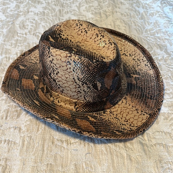 Brown Cowboy Hat One Size Halloween Costume Western - Picture 3 of 6